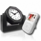 Covert Wireless Spy Camera Alarm Clock with Receiver w/LCD